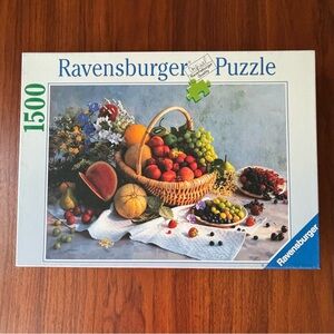 Ravensburger Vibrant Mixed Fruit Basket Puzzle - 1500 Pieces Jigsaw Flowers